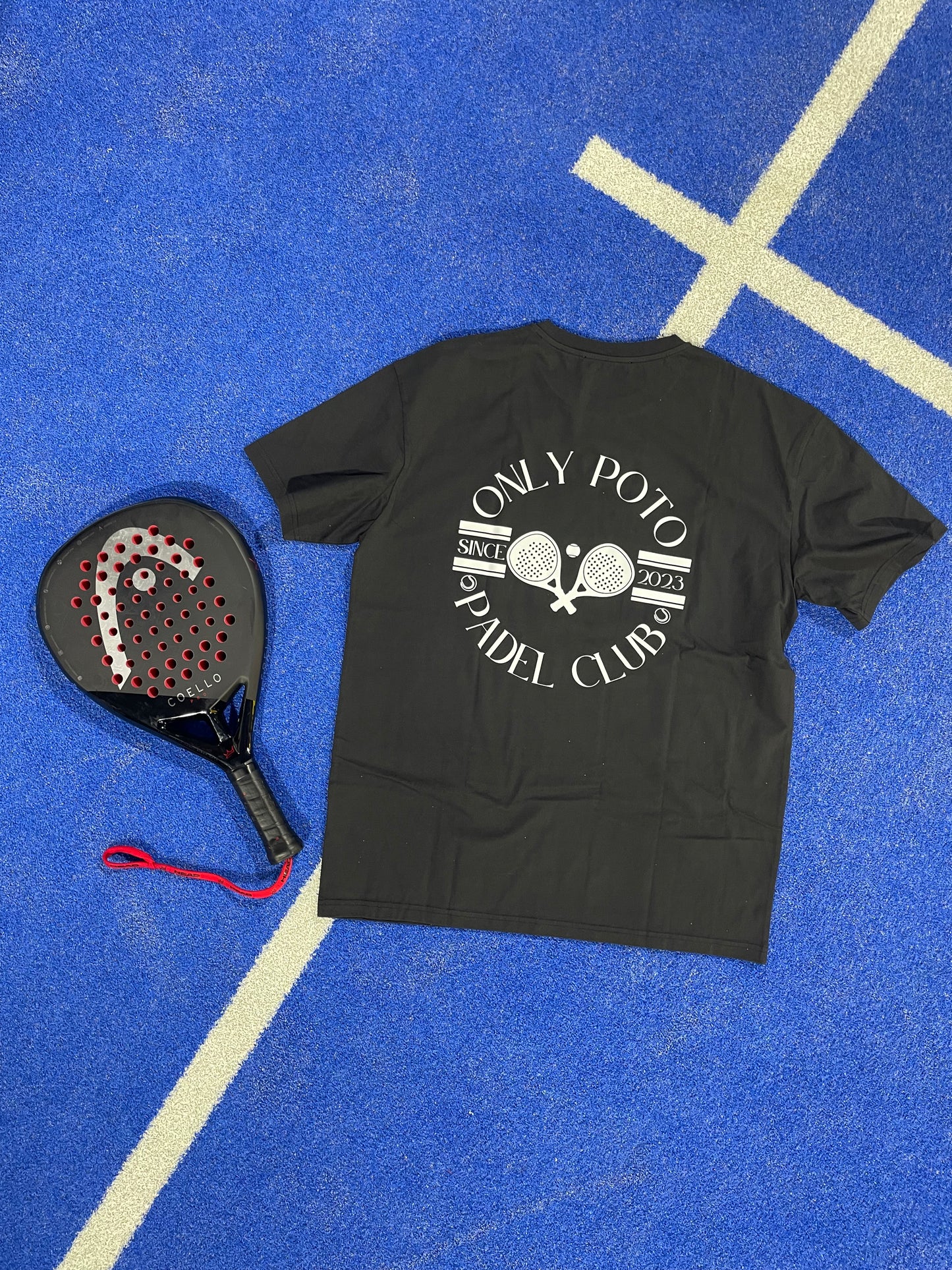 T-Shirt noir ONLY POTO - Padel Club