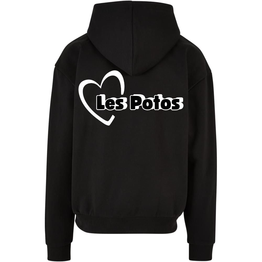 Sweat noir LES POTOS Coeur - Édition Limitée - Collection 2025