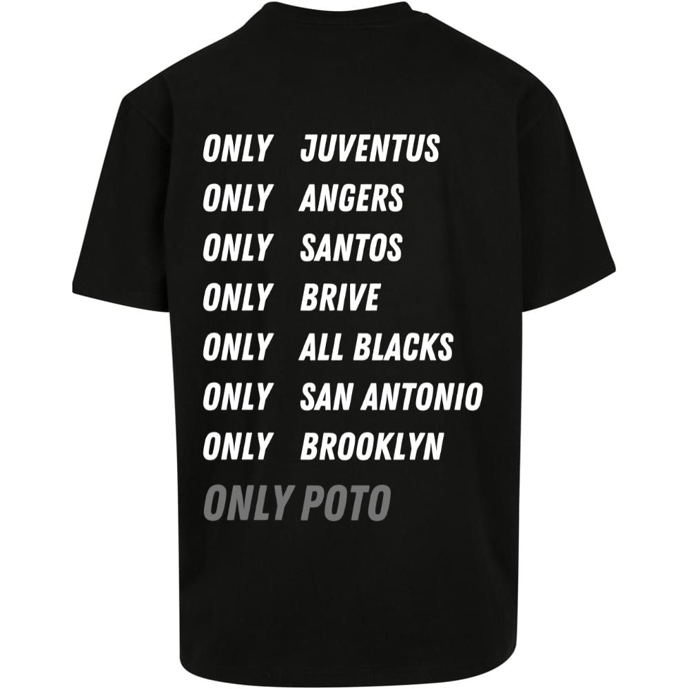 T-shirt noir POTO Clubs - Édition Limitée - Collection 2025