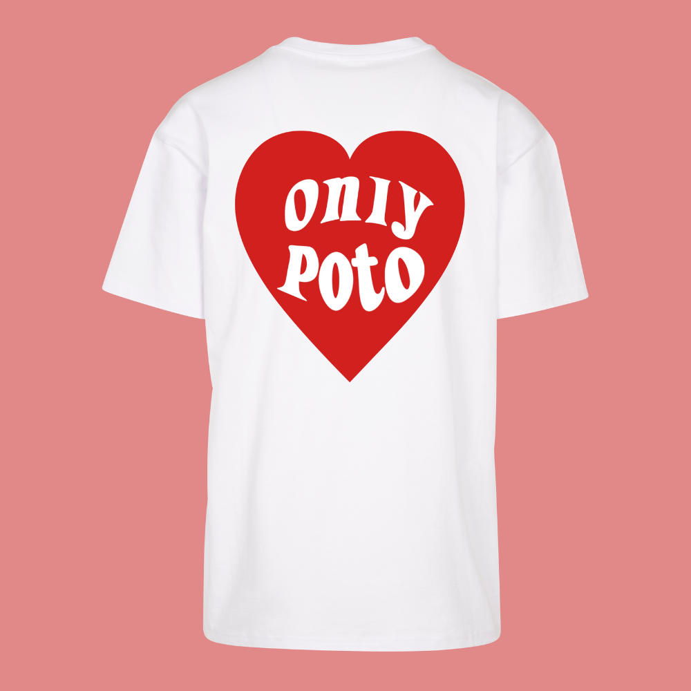 Only Poto rouge T-shirt Oversize