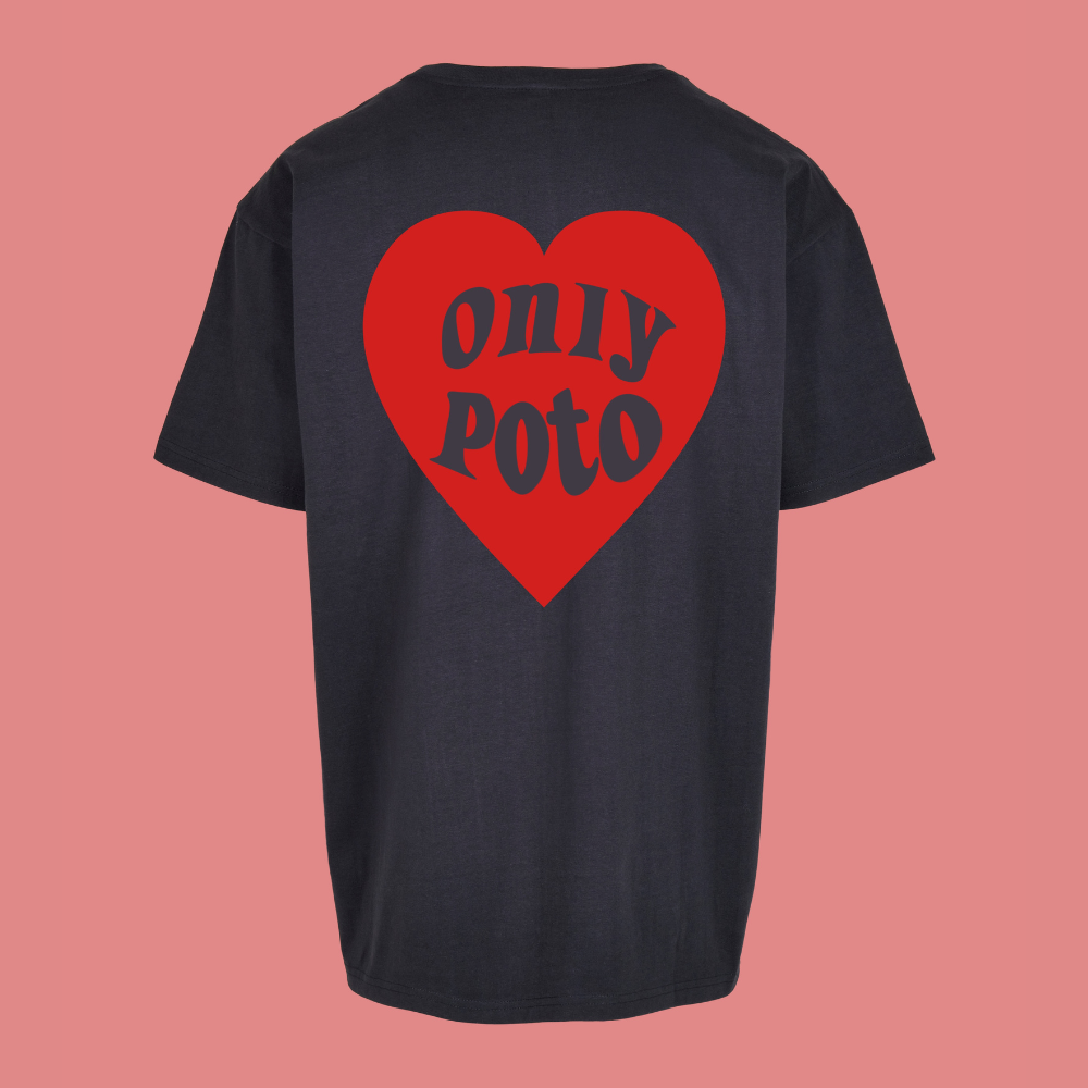 Only Poto rouge T-shirt Oversize
