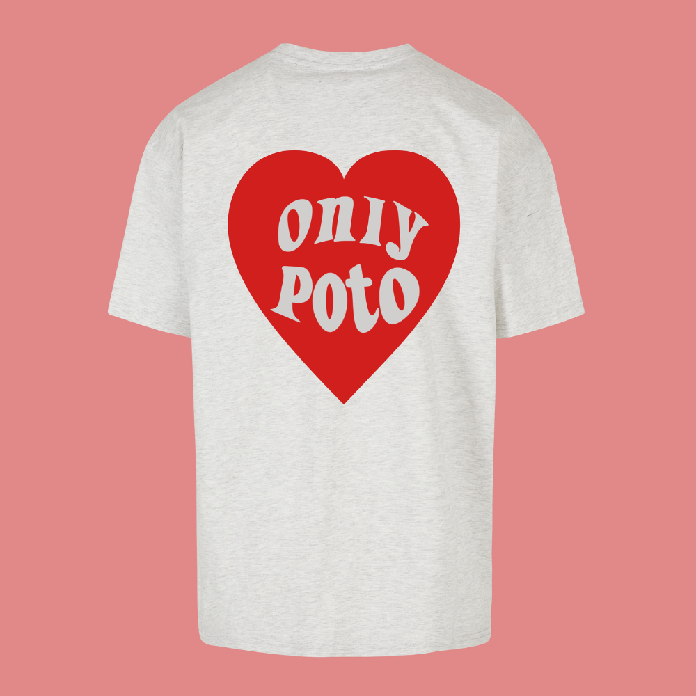 Only Poto rouge T-shirt Oversize