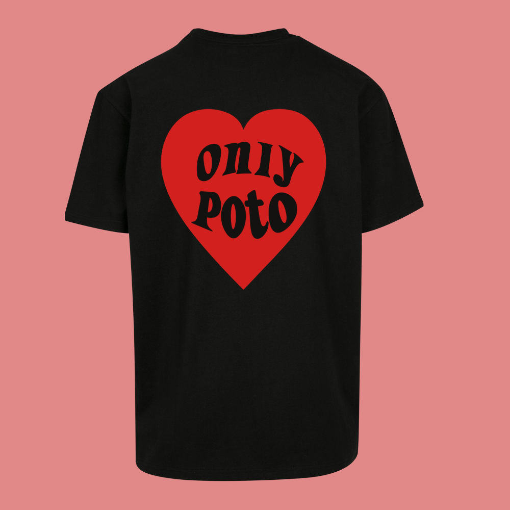 Only Poto rouge T-shirt Oversize