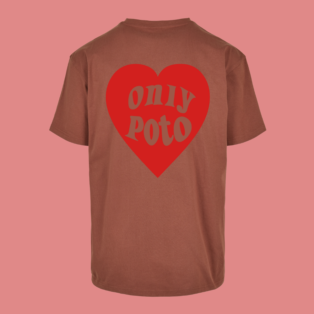 Only Poto rouge T-shirt Oversize