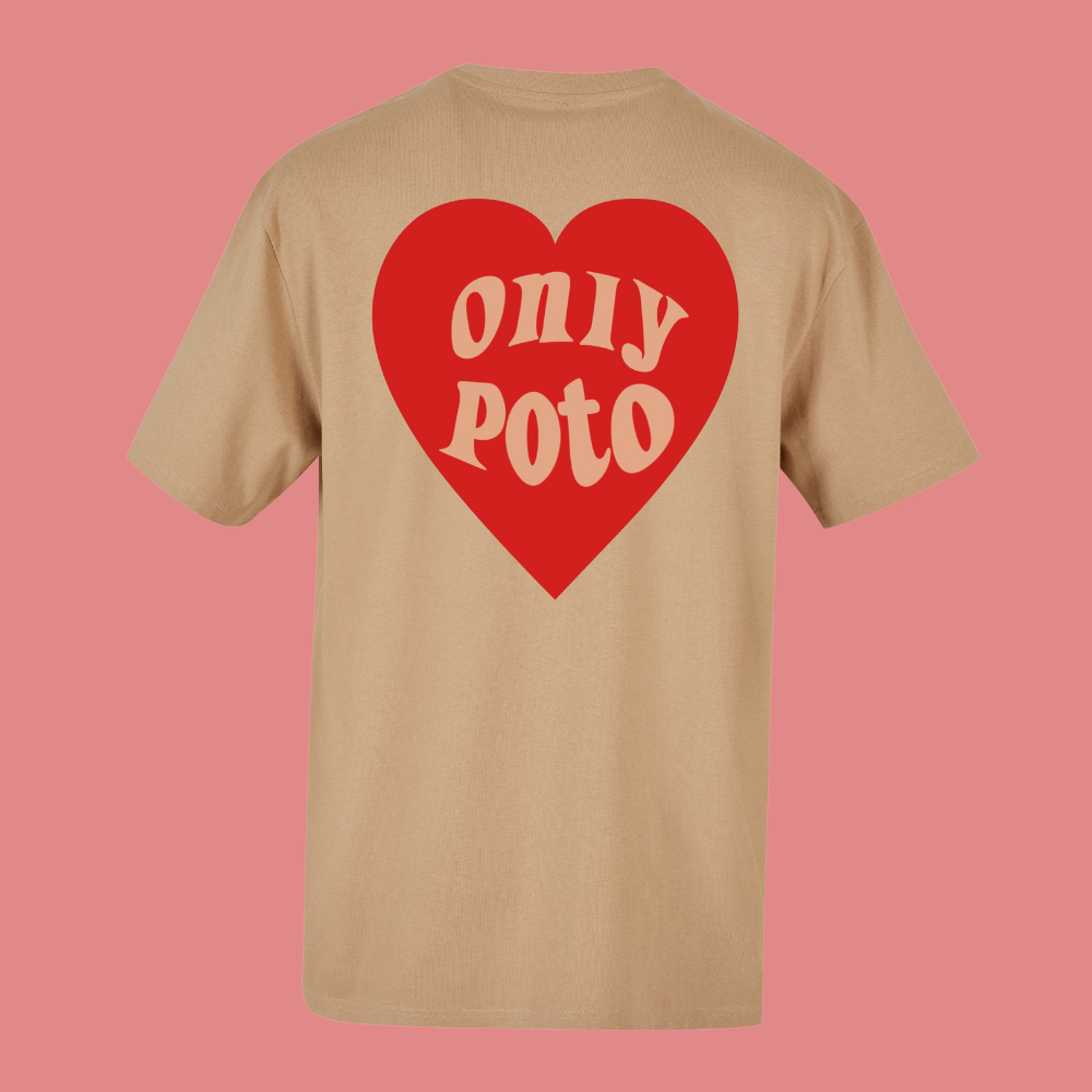 Only Poto rouge T-shirt Oversize