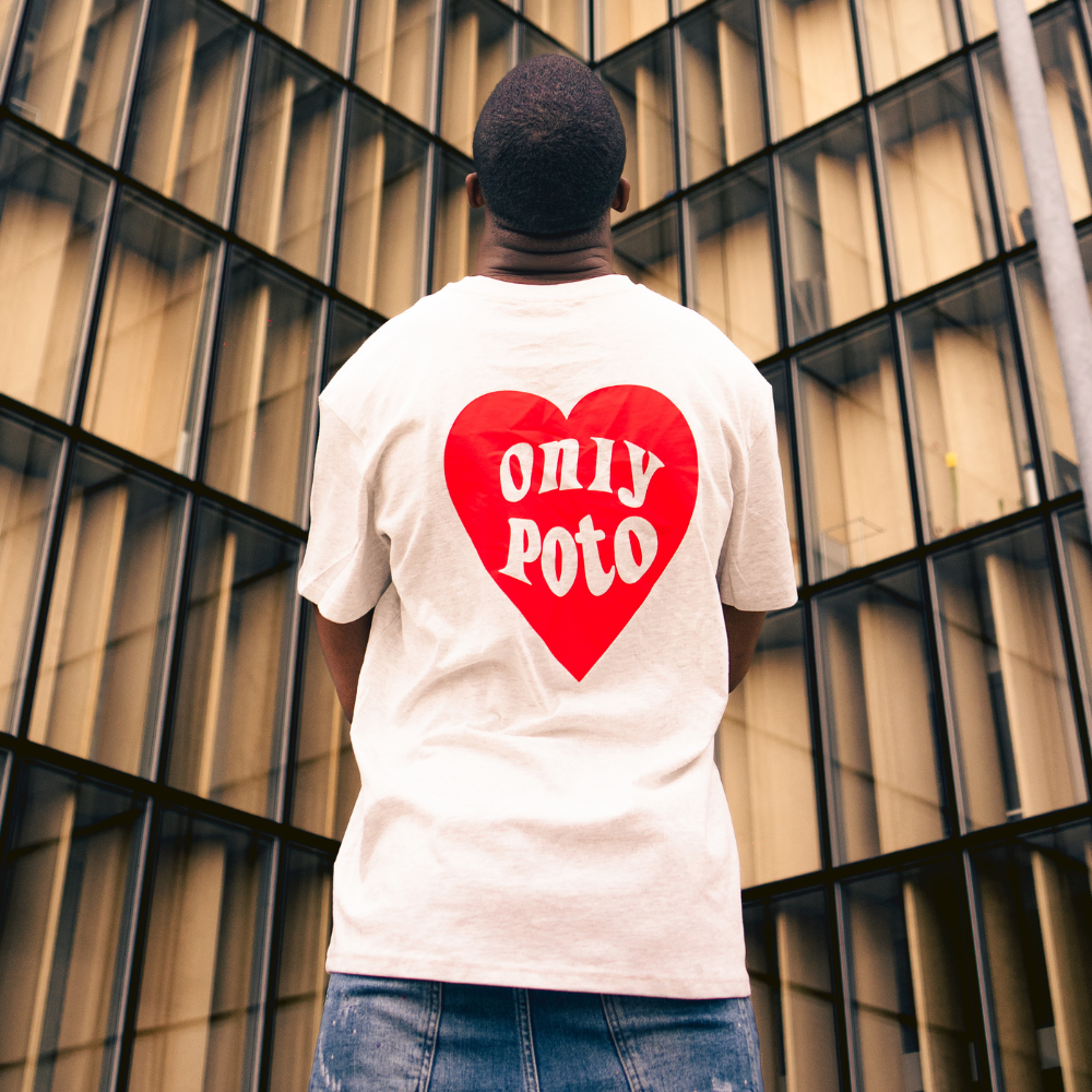 Only Poto rouge T-shirt Oversize