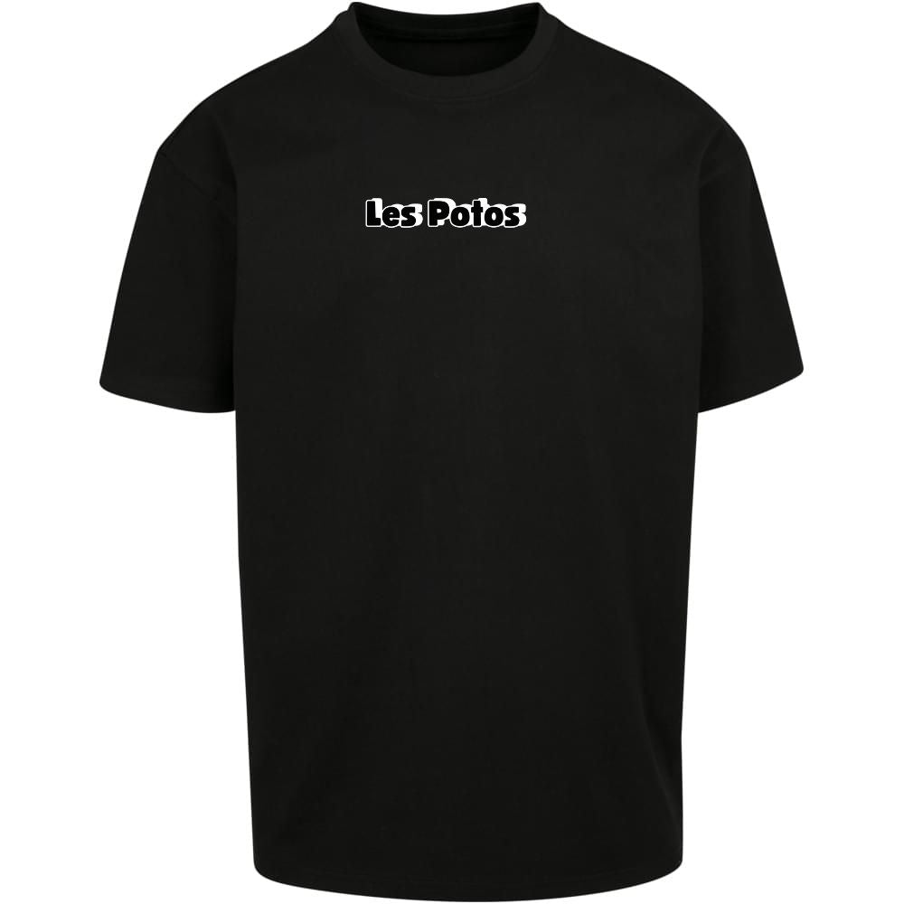 T-shirt noir LES POTOS Coeur - Édition Limitée - Collection 2025