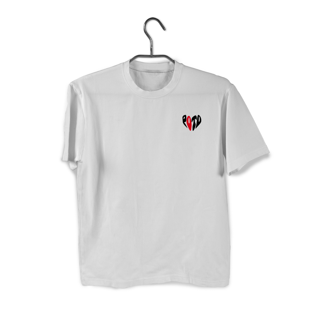 T-shirt blanc Poto For Ever noir et rouge - Édition Limitée - Collection 2024