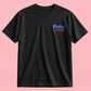 T-shirt noir "SUMMER" - Bleu
