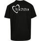 T-shirt noir LES POTOS Coeur - Édition Limitée - Collection 2025