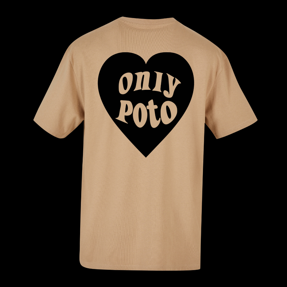 Only Poto noir T-shirt Oversize