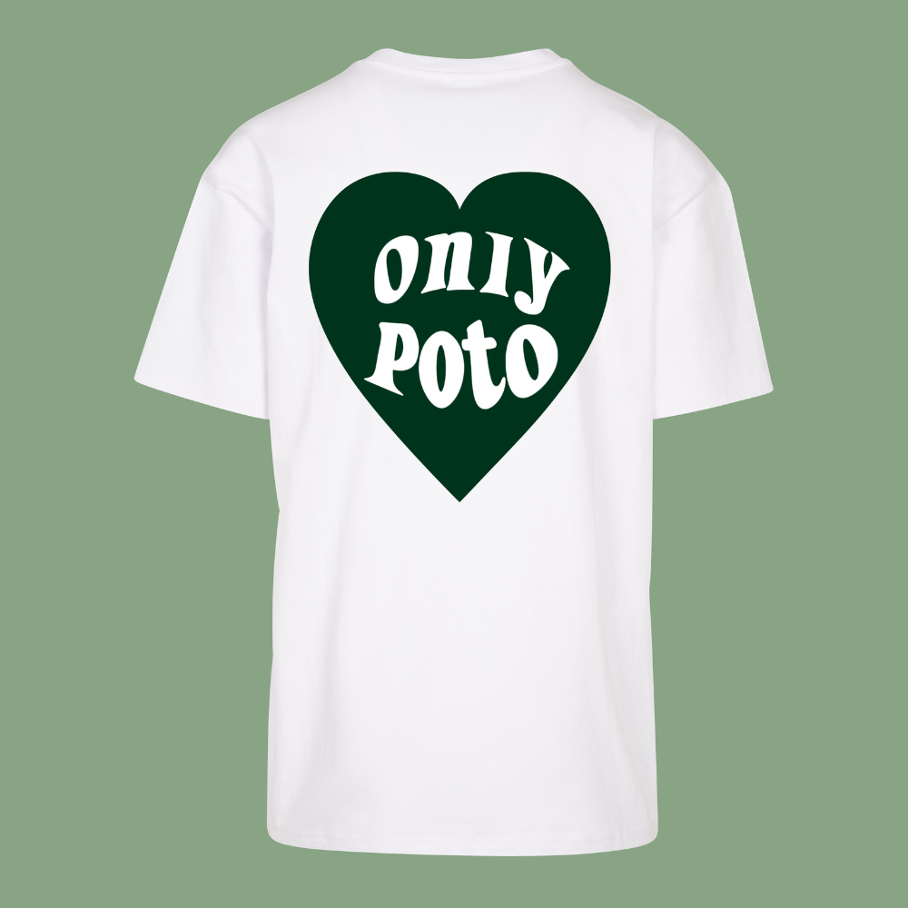 Only Poto vert T-shirt Oversize