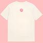 T-shirt blanc "COCKTAIL" - Rose